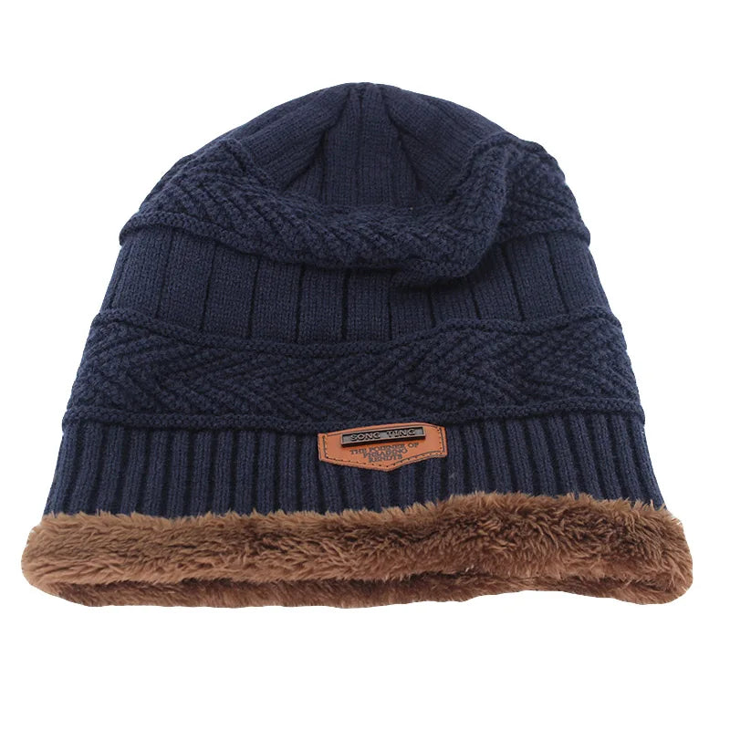 New Winter Warm Beanies Skullies Fashion Adult Men Letter Wool Hat Cotton Top Women Knitted Bone Soft Male Bonnet Unisex Hats