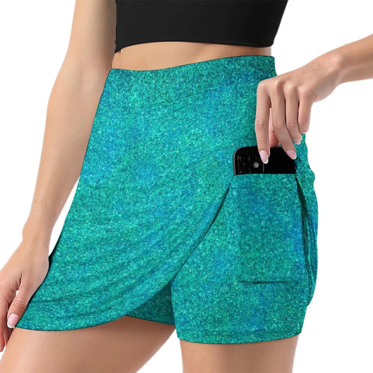 Turquoise Blue Green Mermaid Stardust Light Proof Trouser Skirt luxury clothes women Sexy mini skirt summer skirts