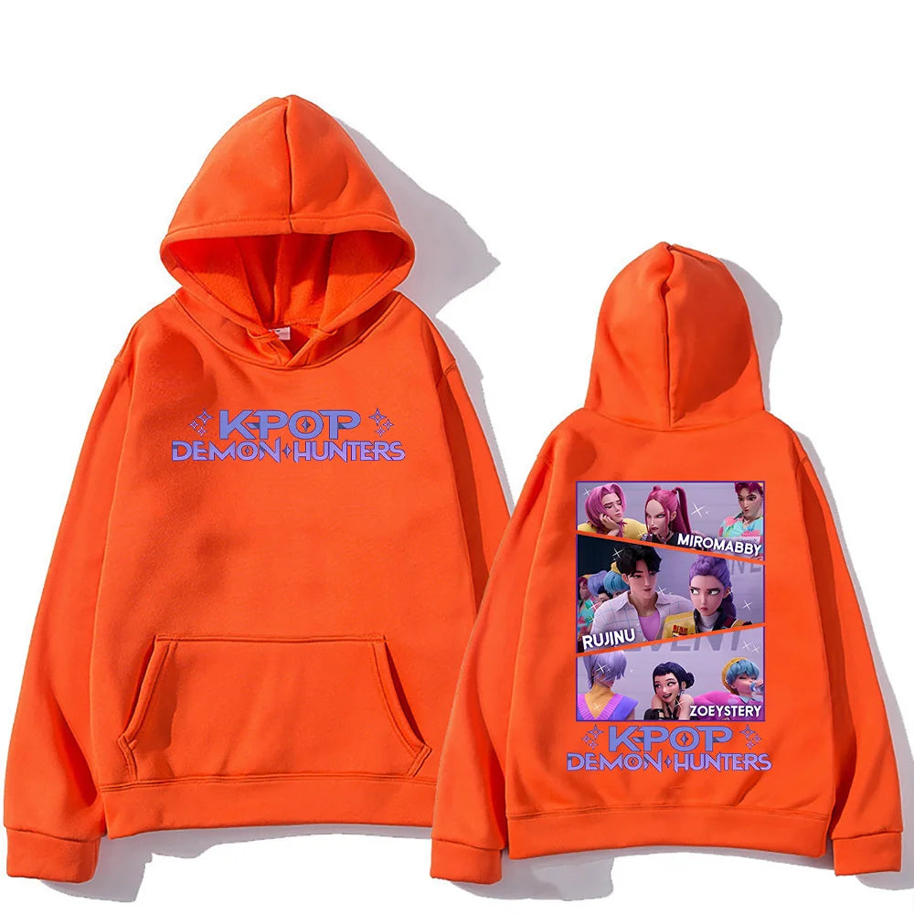 Kpop Demon Hunters BABY HUNTRIX Saja Boys Hoodies Casual Gift Sweatshirt Women Men High Street Pullovers Long Sleeve Streetwear