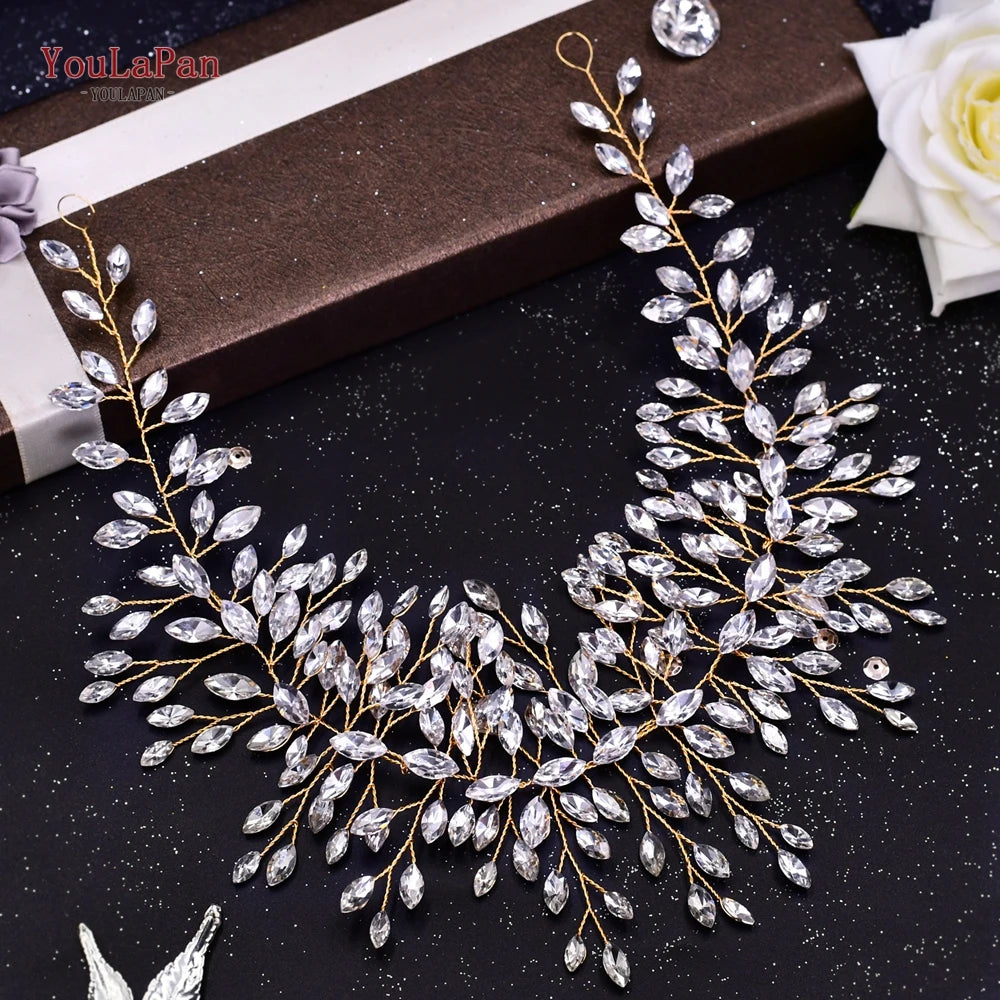 YouLaPan Bridal Rhinestone Belts Accessories Party Wedding Dress Belt Bride Sash Bridesmaid Handmade Gift SH237