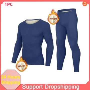 1PC Mens Thermal Underwear Sets Long Johns Base Layer Lightweight Thermals Cold Weather Keep Warm Pajama Set Soft Tops Bottom