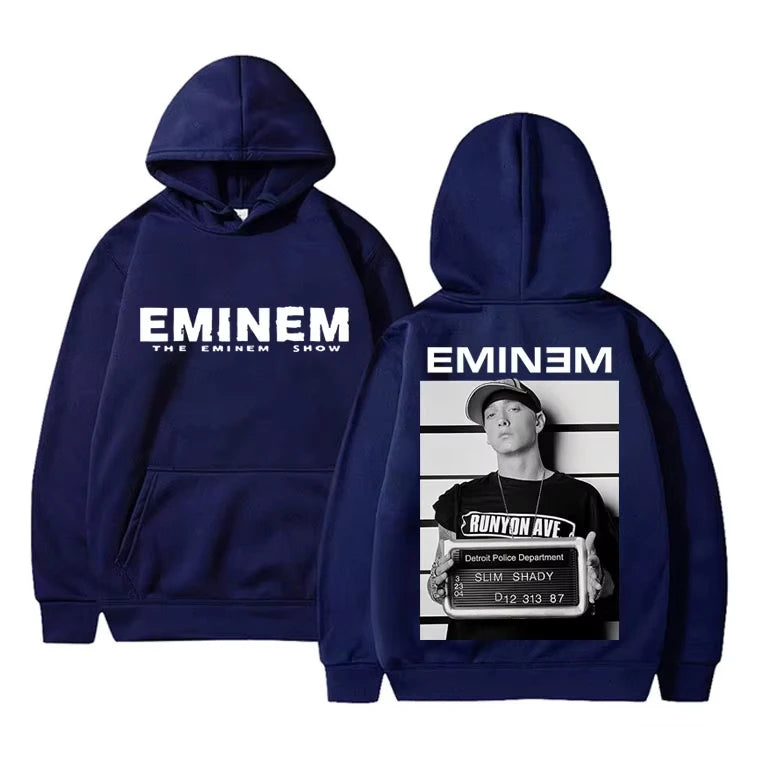 Eminem Shim Shady Hip Hop Hoodie Men's Fleece Cotton Hooded Sweatshirt Couple Fashion Vintage Top hoodies men clothing