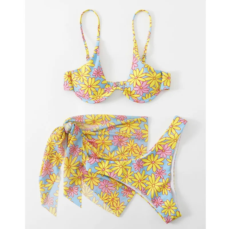 Summer sexy bikinis trajes de baño para mujeres empuje up up femenino de baño de baño bañador