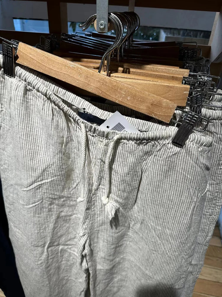 Pantaloni sportivi a strisce a strisce rosa retrò pantaloni a gamba larga in bianco in alto autunno y2k pantaloni sciolti chic