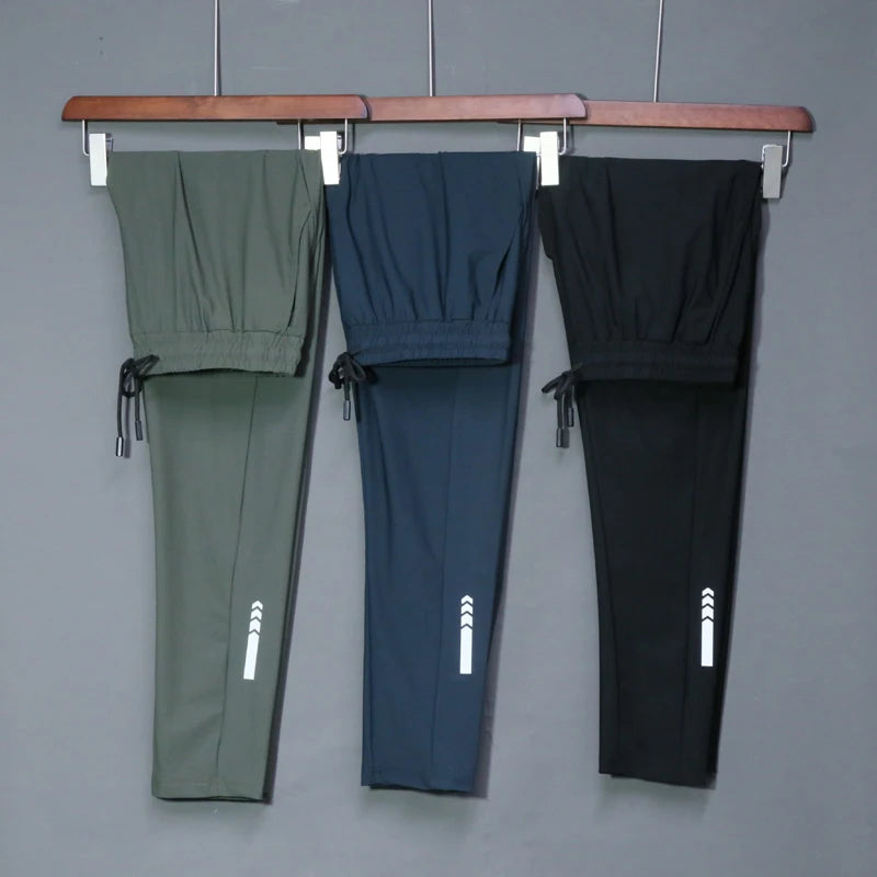 Summer elásticos que corren pantalones deportivos pantalones de chándal para jogging entrenamiento casual de entrenamiento al aire libre pantalones de gimnasio