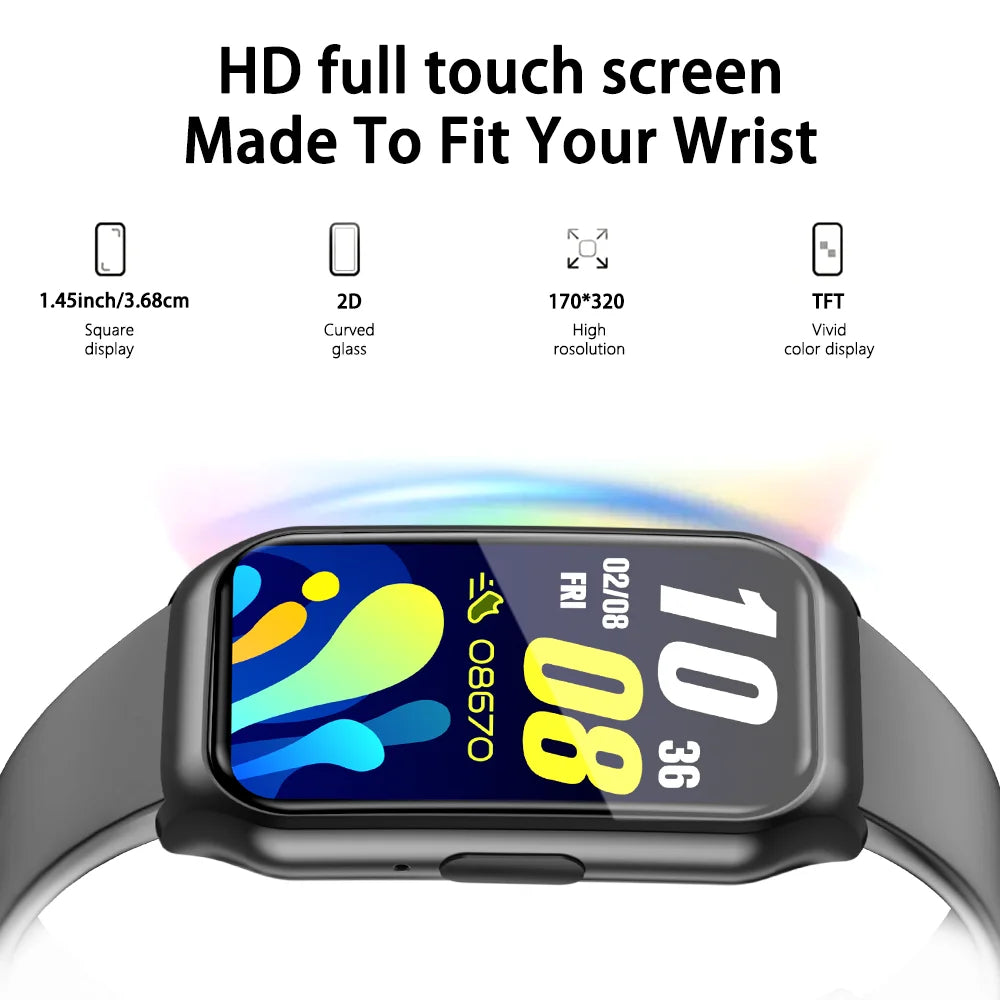New Smart Watch BT Call Voice Assistant Health&Sleep Monitor Fashoin Sport Smartwatch Android/IOS for Women Men For Xiaomi Phone
