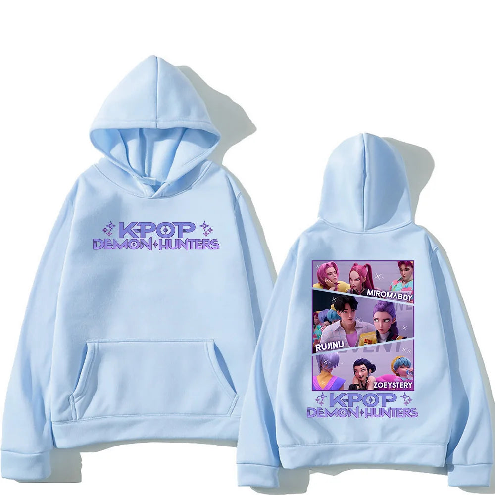 Kpop Demon Hunters BABY HUNTRIX Saja Boys Hoodies Casual Gift Sweatshirt Women Men High Street Pullovers Long Sleeve Streetwear