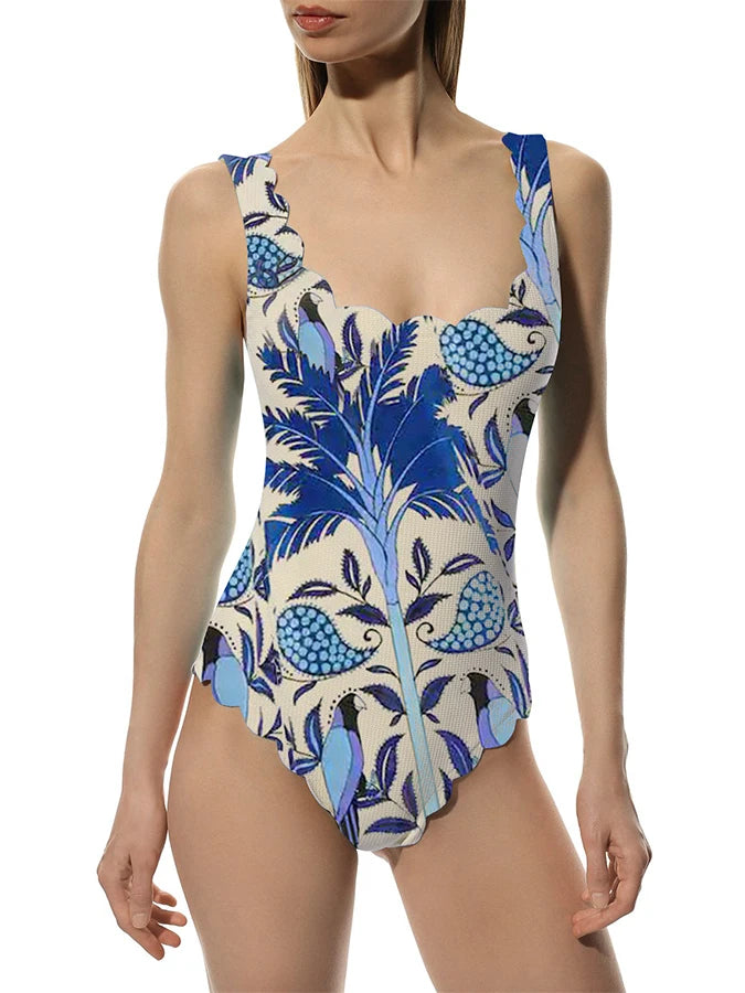 Printed Fashion Swimsuit and Beach Skirt Bikinis Sexy Erotic Suit Fashion Pieces for Slim Fit Luxury Summer Beach  Elegance