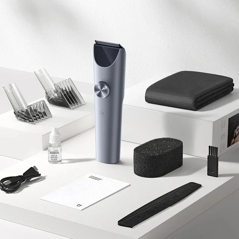 Xiaomi Mijia Hair Clipper 2 Hair Trimmer Professional Beard Cut Machine IPX7 Waterproof Wireless Haircut Machine Mijia Clipper 2