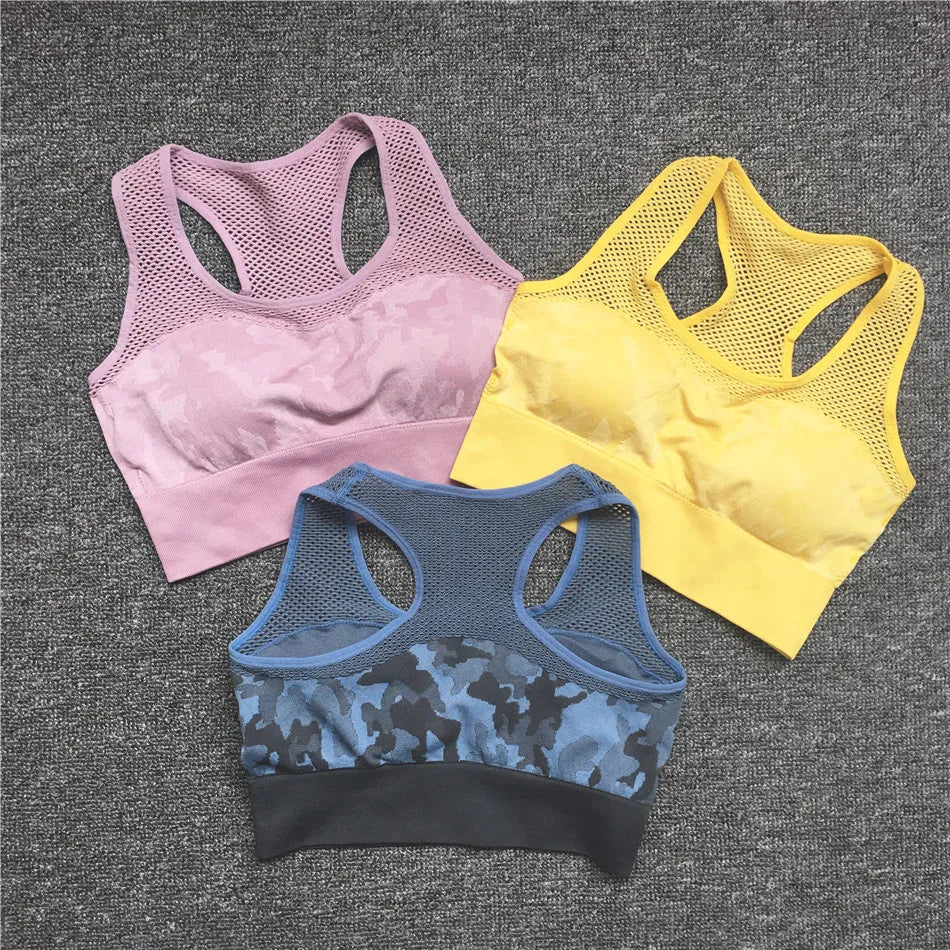 1pcs Camouflage Set Women Yoga Anzug Sport Set Sports Training Kleidung Langarm Fitness