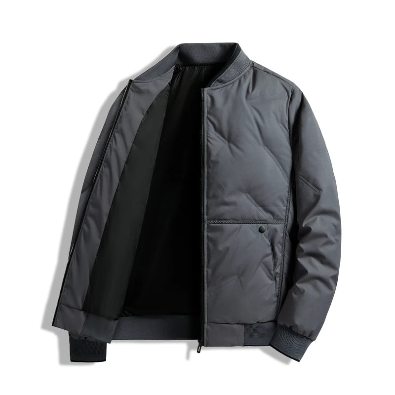 Lightweight down jacket men's winter new item middle-aged and elderly baseball collar high-end business leisure sports warm top