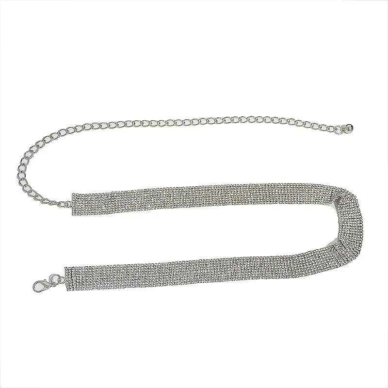 Personalized luxury rhinestone inlaid diamond Wedding chain waist chain belt