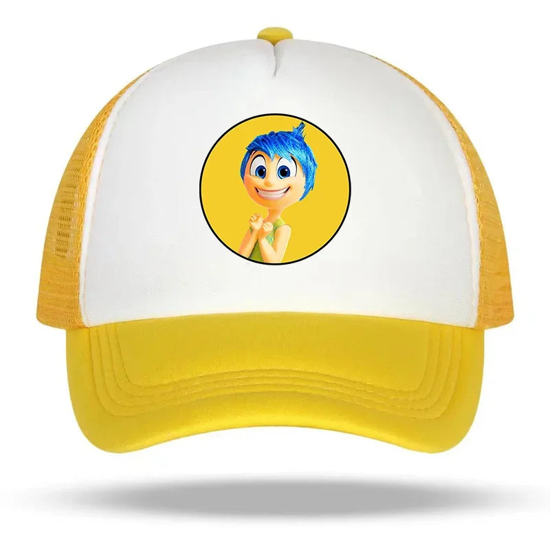 Inside Out 2 Baseball Cap Girls Women Hip Hop Disney Cartoon Hat Adult Summer Sunhat Parent-child Outdoor Sport Shade Caps Gift
