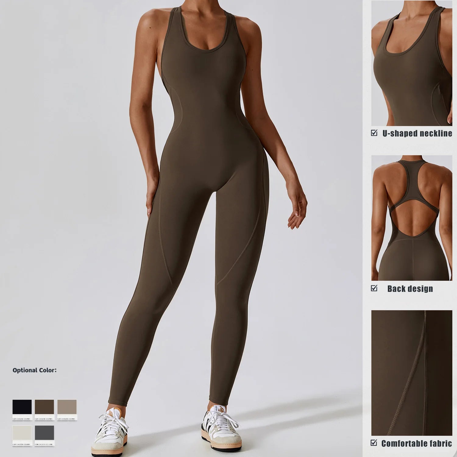 Fitnessstudio-Trainingsanzug Körperanzüge für Frauen sexy Training Set Fitness Bodysuit Siamese Sportswear Frauen Jumpsuit Weiche einteilige Yoga-Anzüge