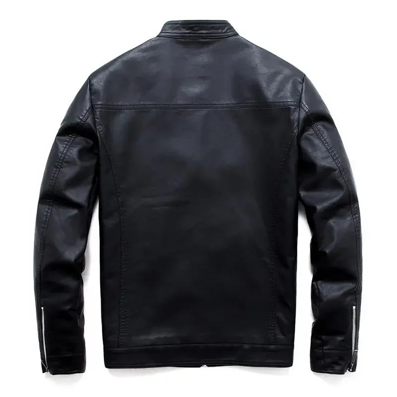 Men Faux Leather Jacket Motorcycle Men's Jackets Black Jaqueta De Couro Masculina Outwear Male Pu Leather Mens Coats Brand