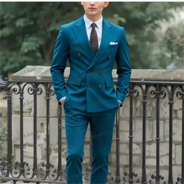 Fashion New Purple Business Men Suit Groom Groomsman Wedding Party Prom Formal Occasion Tuxedos Male 2 Piece Set Blazer Pants