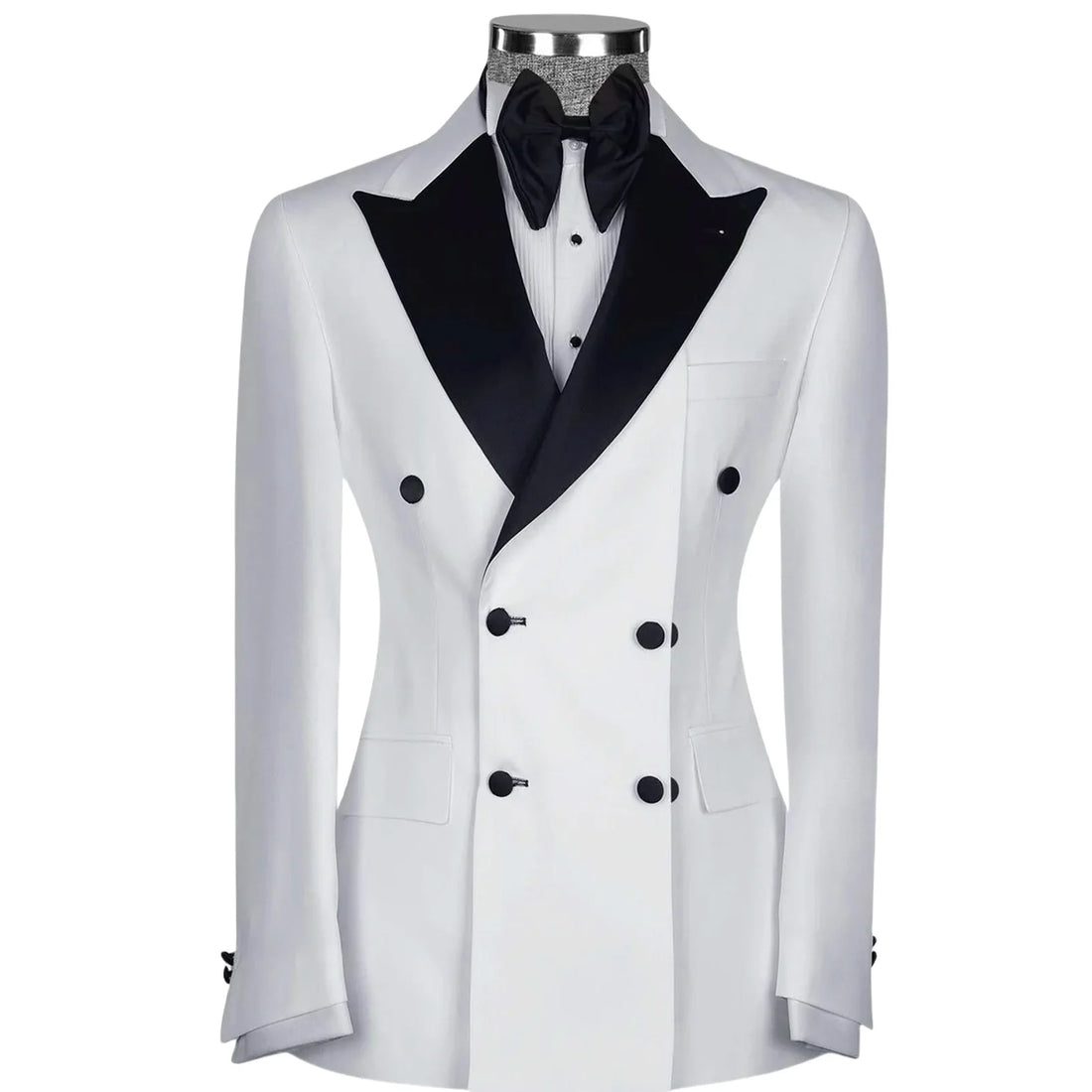 Men's 2-piece Suit Slim Fit Business Double-breasted Suit Jacket and Trousers Formal Wedding Attire Wedding Suits for Men