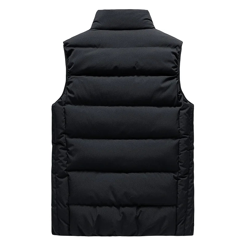 Windproof Men's vest Sleeveless Jacket Autumn Winter Waistcoat Down Cotton