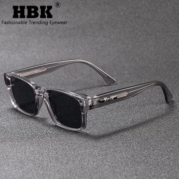 HBK Fashion Luxury Men's Square Sunglasses Brand Design Core Insert Leg Sun Glasses Women's Outdoor Travel Party Glasses