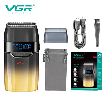 VGR Face Shaver Electric Shaver Cordless Reciprocating Beard Trimmer Mini Foil Shaver Professional Electric Razor for Man V-308
