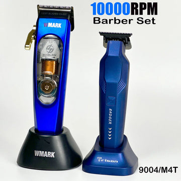 WMARK 10000RPM Professional Hair Clipper High Quality Salon Electric Hair Trimmer for Man Barber Shop 2PC Set