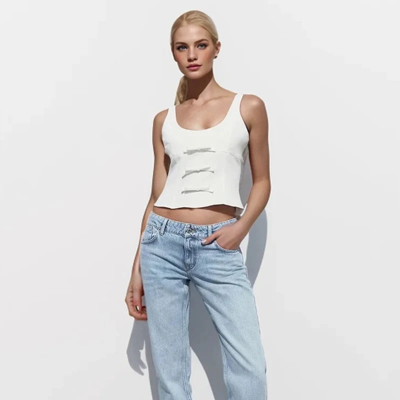 Summer Women's Tops Camis 2024 New Fashion Elegant Young Tube Top Women's Camis Chic Street Tops