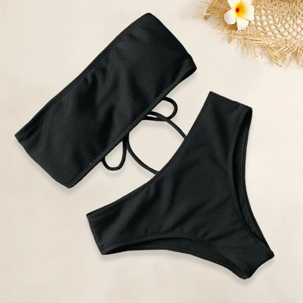 1 Set Lady Badebode Weich gepolsterte BH Badeanzug geteilt Bikini Sommer Frauen Badeanzug Frauen Kleidung