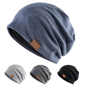 Fashion New Autumn Spring Beanies Hat For Men Women Casual Soft Outdoor Warm Knitted Skullcaps Unisex Hip Hop Baggy Hat Bonnet