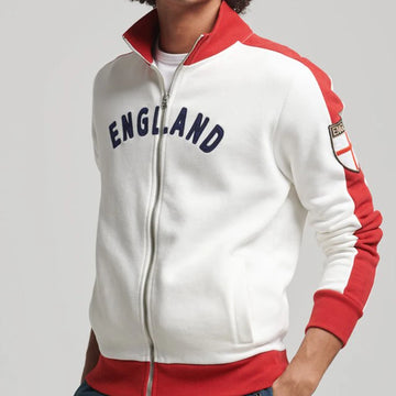 ENGLAND Letter Print Y2K Vintage Casual Sweatshirt Men's Stand Collar Long Sleeve Patchwork Zipup Hoodie Gothic Hip Hop Pullover