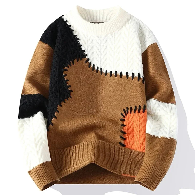 2024 Men Sweaters Cotton Casual Pullovers Autumn Winter Pullover Knitted Rollneck Sweater Men High Quality Warm Fashion Knitwear