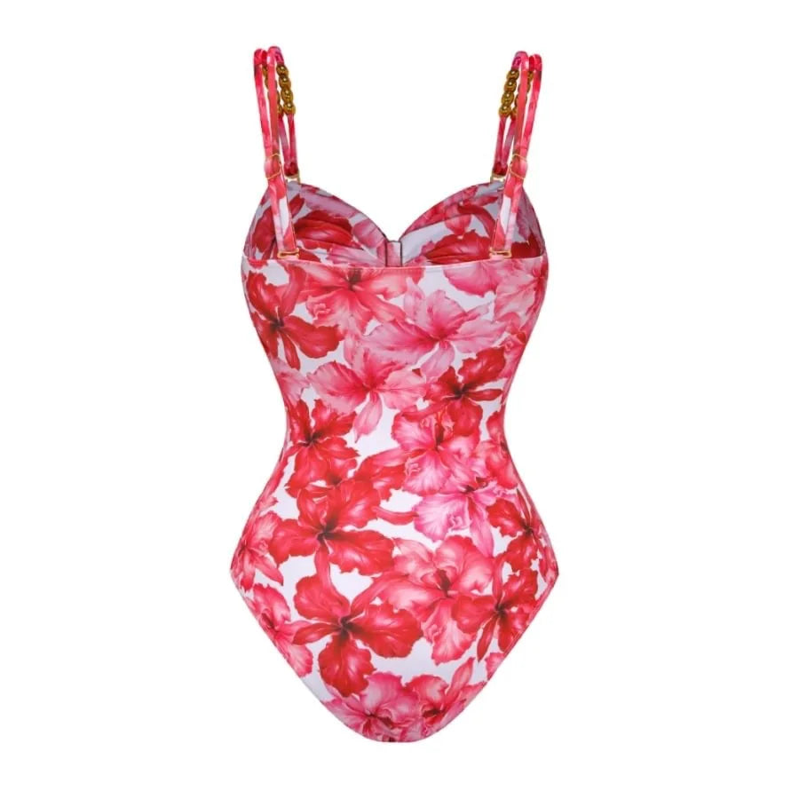 2024 di alta qualità da bagno con costume da bagno floreale stampato stampato push up women bikini set da bagno dimagrante abito da bagno abiti da bagno