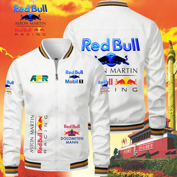 2025 latest Red Bull logo energy alliance printed zipper jacket coat | Dynamic logo design, windproof and breathable, it is a mu