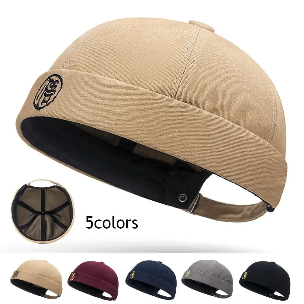 Skullies Cap Hip Hop Hats Brimless Beanie Hat Multipurpos Soft Top Hats Street Solid Color Vintage Caps For Man And Woman