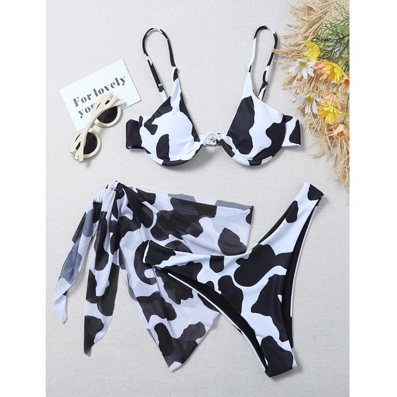 2024 Sexy Bikinis Female Swimsuits Women's Three-Piece Swimwear Beach Swim Wear Bathing Suits Brazilian Bikini Set Pool Bather