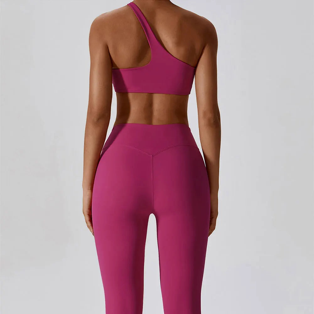 Abito da yoga da yoga in palestra femminile vestiti push-up abbigliamento in alto in vita legging