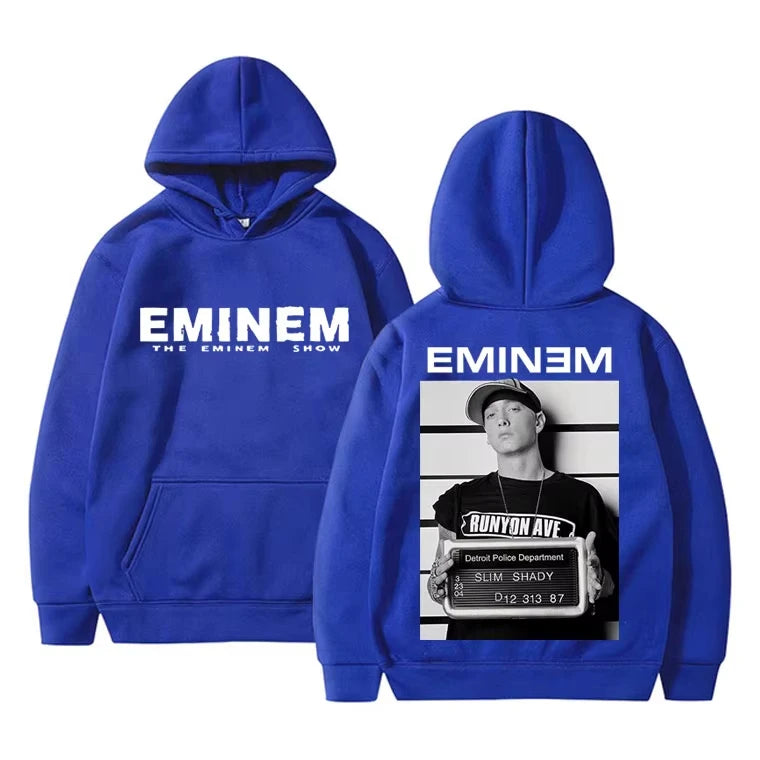Eminem Shim Shady Hip Hop Hoodie Men's Fleece Cotton Hooded Sweatshirt Couple Fashion Vintage Top hoodies men clothing