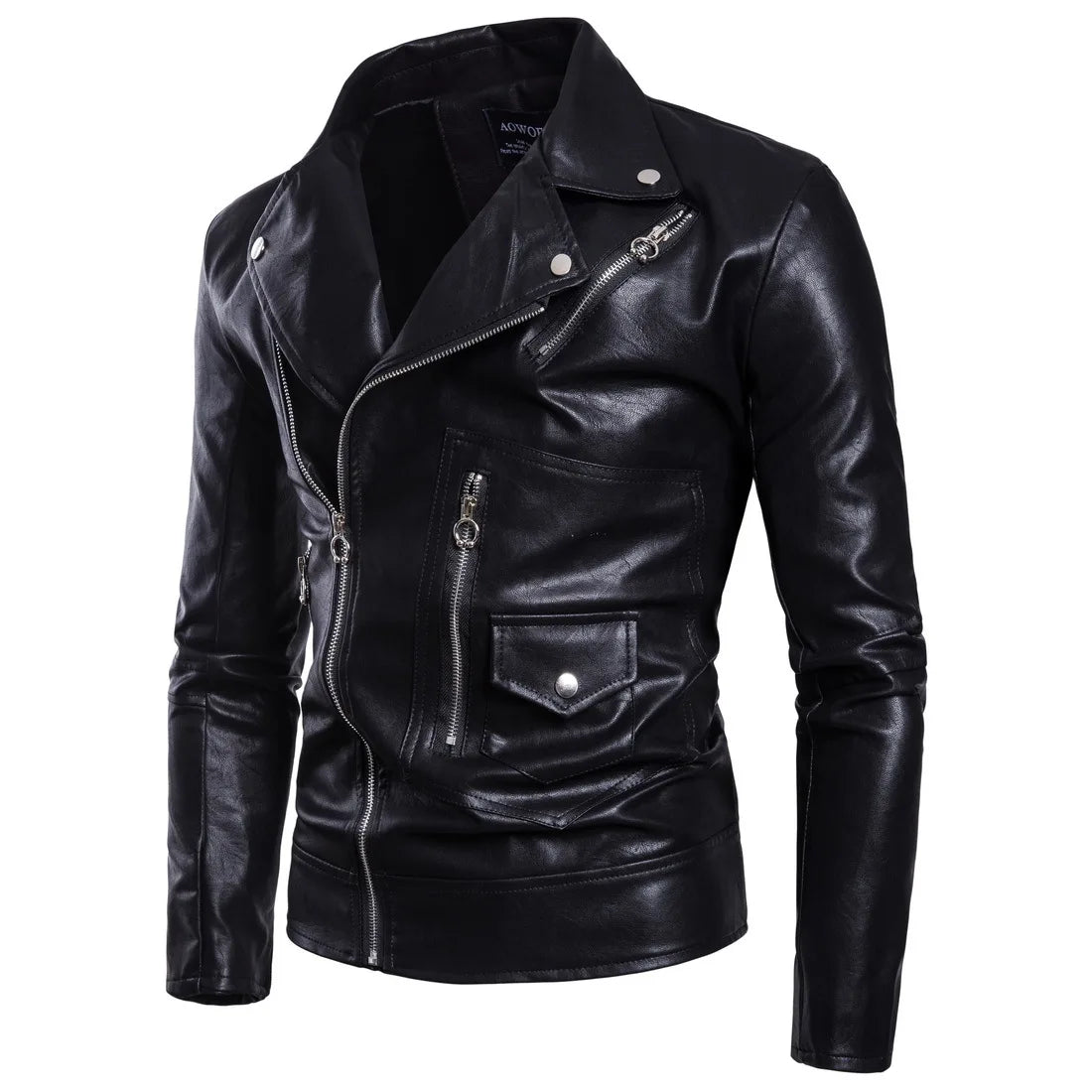 Young Male Brand PU Leather Design Jackets PU Male Faux Leather Blazers High Quality Leather Jacket Men's Fashion Jackets