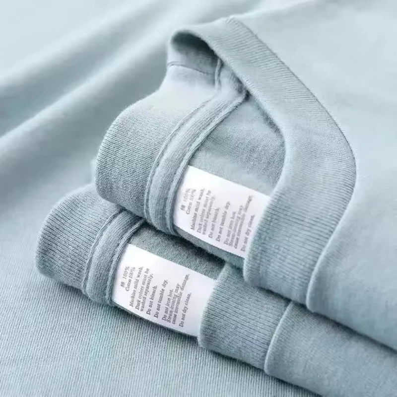 Summer Men Women Green T-shirt 100% Pure Cotton Short-sleeved Top Korea T-shirt Green Cotton Half-sleeve T Shirt Streetwear