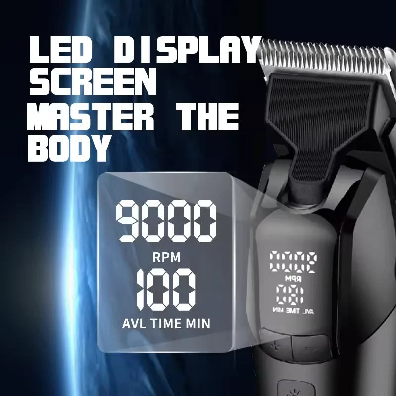 Kemei KM-1858 9000RPM 10W Hair Clipper,KM-264 Rechargeable Electric Trimmer,Original KM-T95 Shaver For Men Barber Clippers Kit