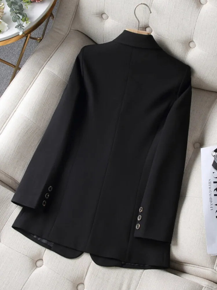 Women Blazer Coat Fashion Long Sleeve Tops Outerwear Chic Elegant Long Sleeve Basic All-match Office Streetwear New 2023