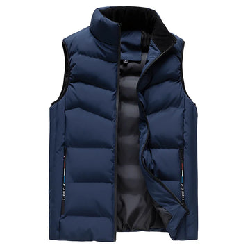 Windproof Men's vest Sleeveless Jacket Autumn Winter Waistcoat Down Cotton