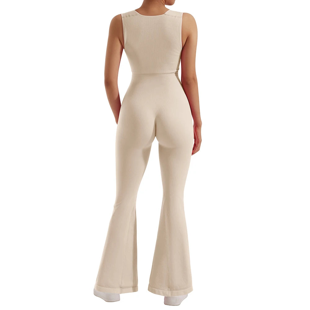 Einteiliger Outfit Jumpsuit Frauen Bodycon Jungenuit Langarm Square Hals Rolms Overts Casual Streetwear-Spielanzüge BodySuit