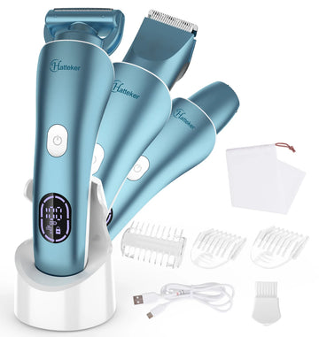 Hatteker Hair Removal Device for Woman New Model 3-in-1 Shaver for Underarm Leg Personal Grooming Hair Trimmer Kit