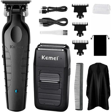 Kemei Professional Hair Clipper Kit Electric Shaver Male Hair Cutting Machine Men’s Trimmer Machine KM-2299 KM-1102 Hair Clipper