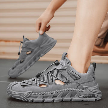 Summer Shoes for Men Outdoor Hiking Sandals Breathable Water Beach Baotou Wading Sandals Camping Climbing Aqua Sneaker