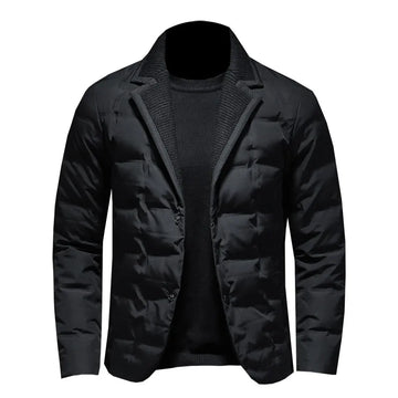 New Arrival White Duck Down Men's Blazer Luxury Single Breasted Solid Color Autumn and Winter Casual Thicken Male Jackets 5XL