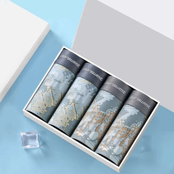 Man Underwear Summer Lightweight Ice Silk Boxers man Smooth Touch Quick-Dry Men's Panties  Fashion Printed Sexy Lingerie