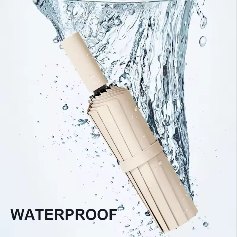 Xiaomi Large 24 Bone Solid Color Automatic Umbrella Collapsible Large Format Outdoor Sunshade UV Protection Automatic Umbrella