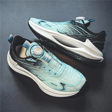 Summer Breathable Casual Sports Shoes for Men, New Fashion Trend, Versatile Breathable Mesh Swivel Buckle Running Shoes, Suitable for Daily Wear in Outdoor Sports