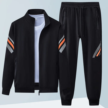 Men's Sports Two-piece Casual Spring And Autumn Iong Sleeve Cardigan Sweatshirt Trousers Outdoor Sports Suit Men's sportswear